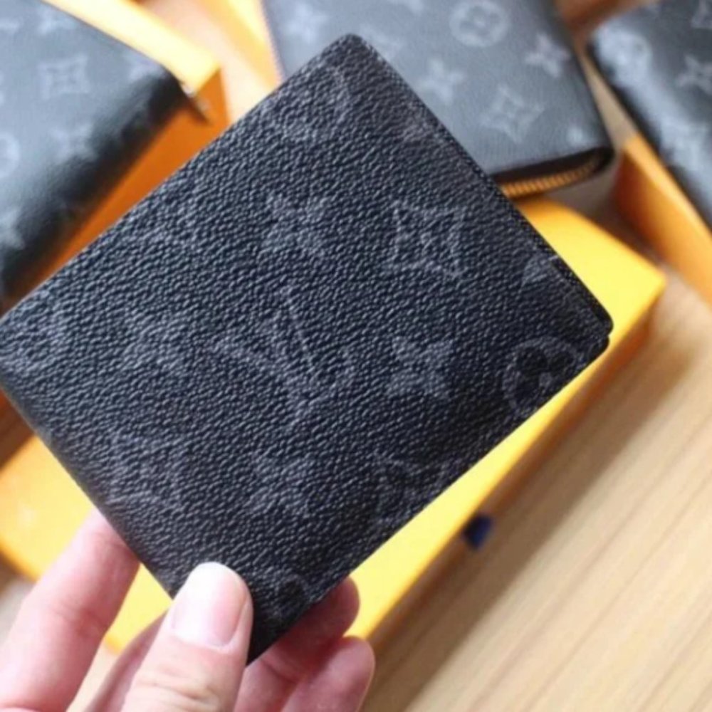 ⭐LV Multiple Paris Wallet Damier Graphite Grey Canvas